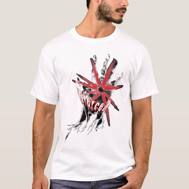 T-shirt Main percée à l'ongle (Devant)