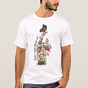 T-shirt main squelette