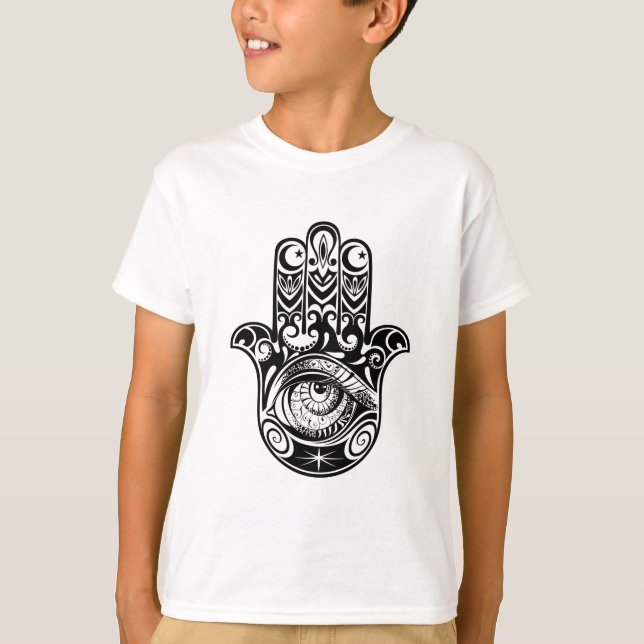 T-shirt Main Zendoodle de Hamsa (Devant)