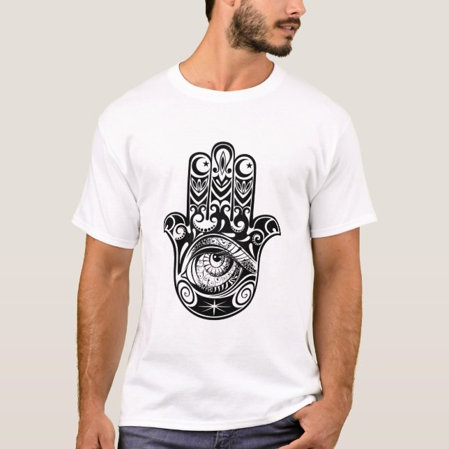 T-shirt Main Zendoodle de Hamsa (Devant)