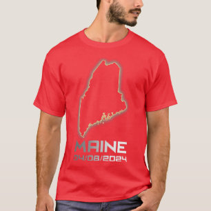 T-shirt Maine America Astronomy Total Solar Eclipse 2024 C