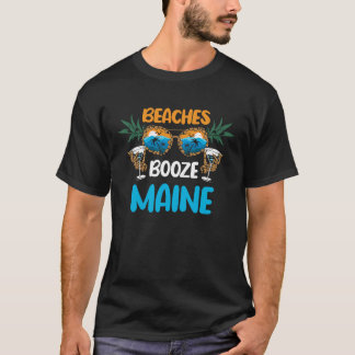 T-shirt Maine Beaches Vacances Fête Correspondance