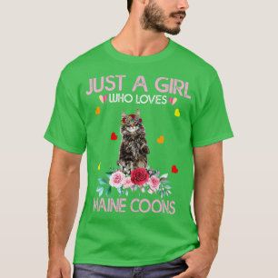 T-shirt Maine Coon Amoureux des chats Cadeau Juste Une Fil