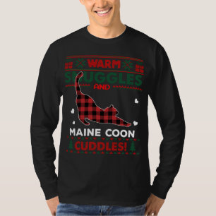 T-shirt Maine Coon Amoureux des chats mignon Chat Noël moc