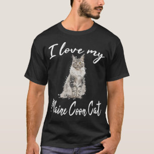 T-shirt Maine Coon Cat Cats chaton kitten Maine Coon motif