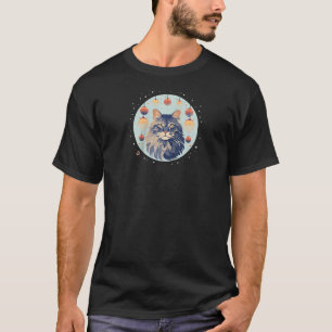 T-shirt Maine Coon Chat Noël Ornement Amour Chats Raglan