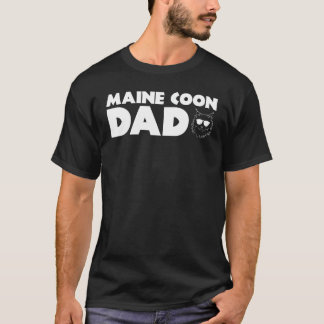 T-shirt Maine Coon Papa Drôle Maine Coon Chat Papa Père D