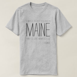 T-shirt Maine E.B. Citation blanche