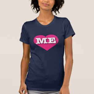 T-shirt Maine Hot Pink Heart - Je m'aime
