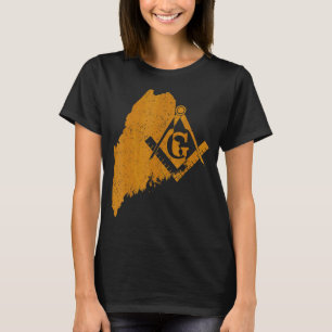 T-shirt Maine Masons Grand Lodge Af&am Freemasony Père