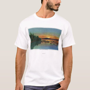 T-shirt MaineView d'un coucher du soleil sur la montagne