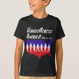 T-shirt Mains à travers l'Amérique mai 25, 1986 Hommes Fem