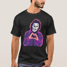 T-shirt mains coeur Michael Myers