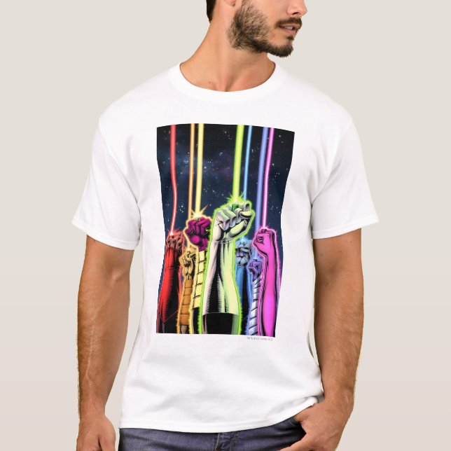 T-shirt Mains dans l'air avec anneaux -Couleur (Devant)