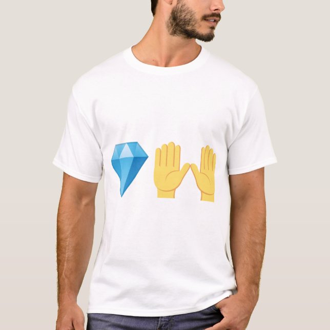 T-shirt Mains de diamant (Devant)