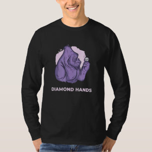 T-shirt Mains de diamant Millionaire Feg Token Hodl Gorill