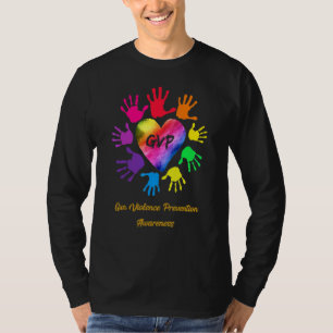 T-shirt Mains de sensibilisation à la prévention de la vio