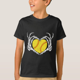 T-shirt Mains de squelette Coeur Costume Halloween Softll 