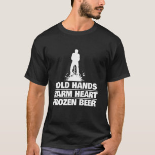 T-shirt Mains froides Cœur chaud Pêche sur glace