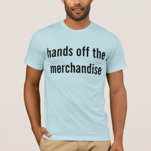 T-shirt mains outre des marchandises