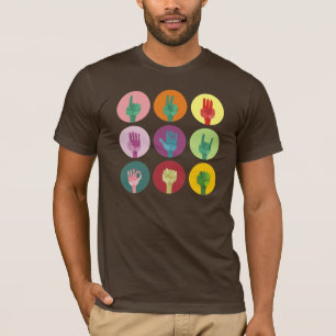 T-shirt mains pop art
