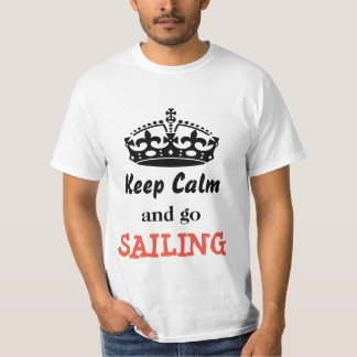 T-shirt Maintenez calme et allez naviguer