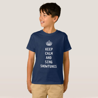 T-shirt Maintenez calme et chantez Showtunes