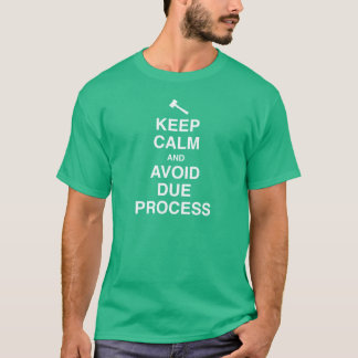 T-shirt Maintenez calme et évitez le jugement en bonne et