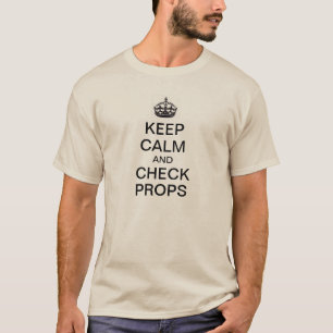 T-shirt Maintenez calme et vérifiez les appui verticaux