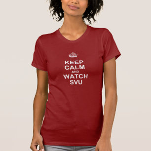 T-shirt Maintenez chemise calme et de la montre SVU