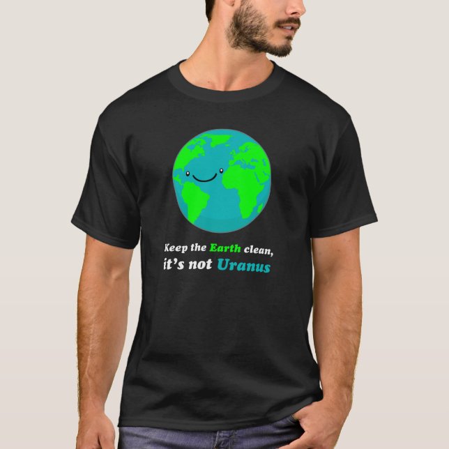 T-shirt Maintenez la terre propre (Devant)