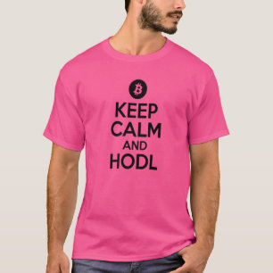 T-shirt Maintenez Le Calme Et Hodl Cool Détenteurs De Cryp