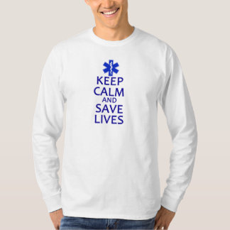 T-shirt Maintenez les vies calmes et d'économies