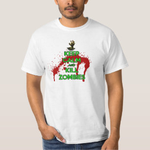 T-shirt maintenez les zombis calmes et de mise à mort