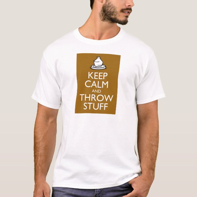 T-shirt Maintenez substance calme et de jet (Devant)