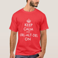 Maintenir calme et ctrl sur tee - shirt