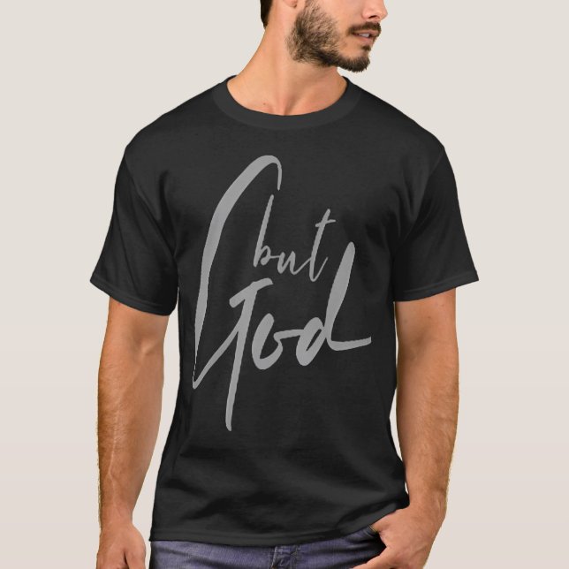 T-shirt Mais Dieu (face arrière) Ésaïe 43 19 Jésus chrétie (Devant)
