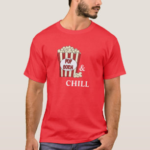 T-shirt Maïs éclaté et froid Netflix et chemise froide