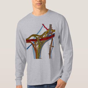 T-shirt (Mais) jonction de spaghetti d'amour d'I