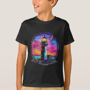 T-shirt Maison de bord de mer de voile de phare de navigat