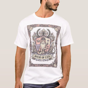 T-shirt Maison de chats Armoiries de chat vintage