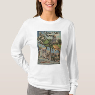 T-shirt Maison de montagne, Idaho - grandes scènes de