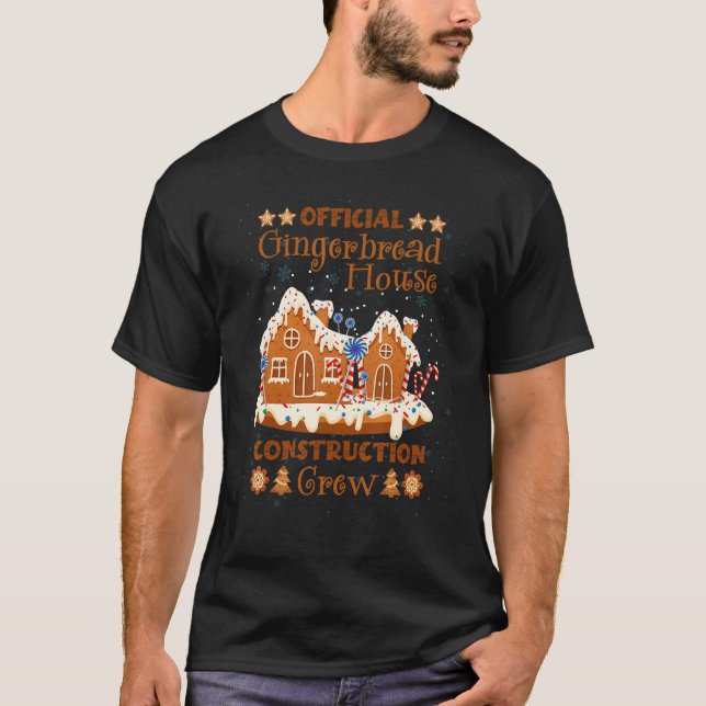 T-shirt Maison de pain d'épices Construction Crew pain d'é (Devant)