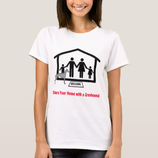 T-shirt Maison de part de famille avec le lévrier