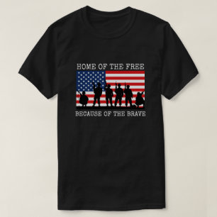 T-shirt Maison des gens libres à cause des courageux