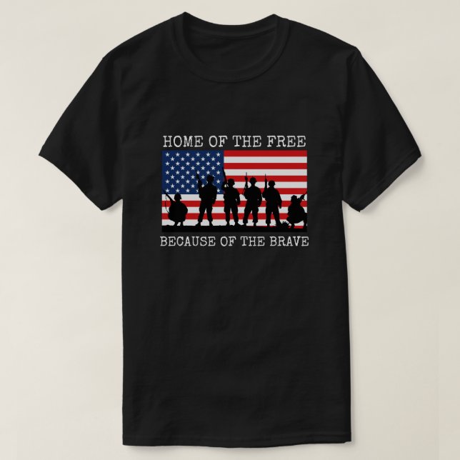 T-shirt Maison des gens libres à cause des courageux (Design devant)