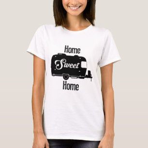 T-shirt Maison douce à la maison - remorque vintage de cru