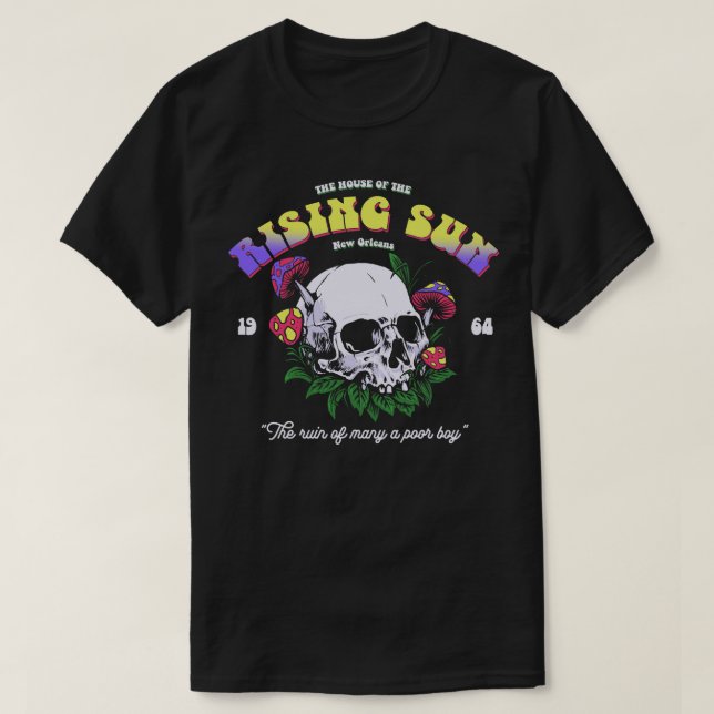 T-shirt Maison du Soleil Levant 1964 Musique des années 19 (Design devant)