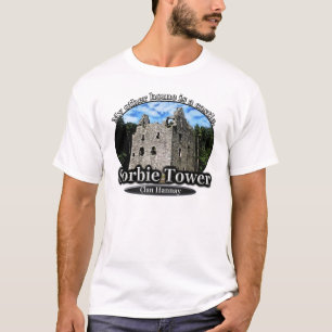 T-shirt Maison écossaise de château de tour de Hannay