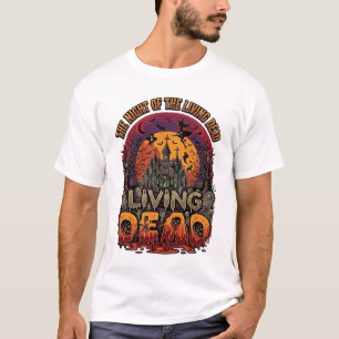 T-shirt Maison Hantée Halloween Nuit Vivante Morte Sorcièr